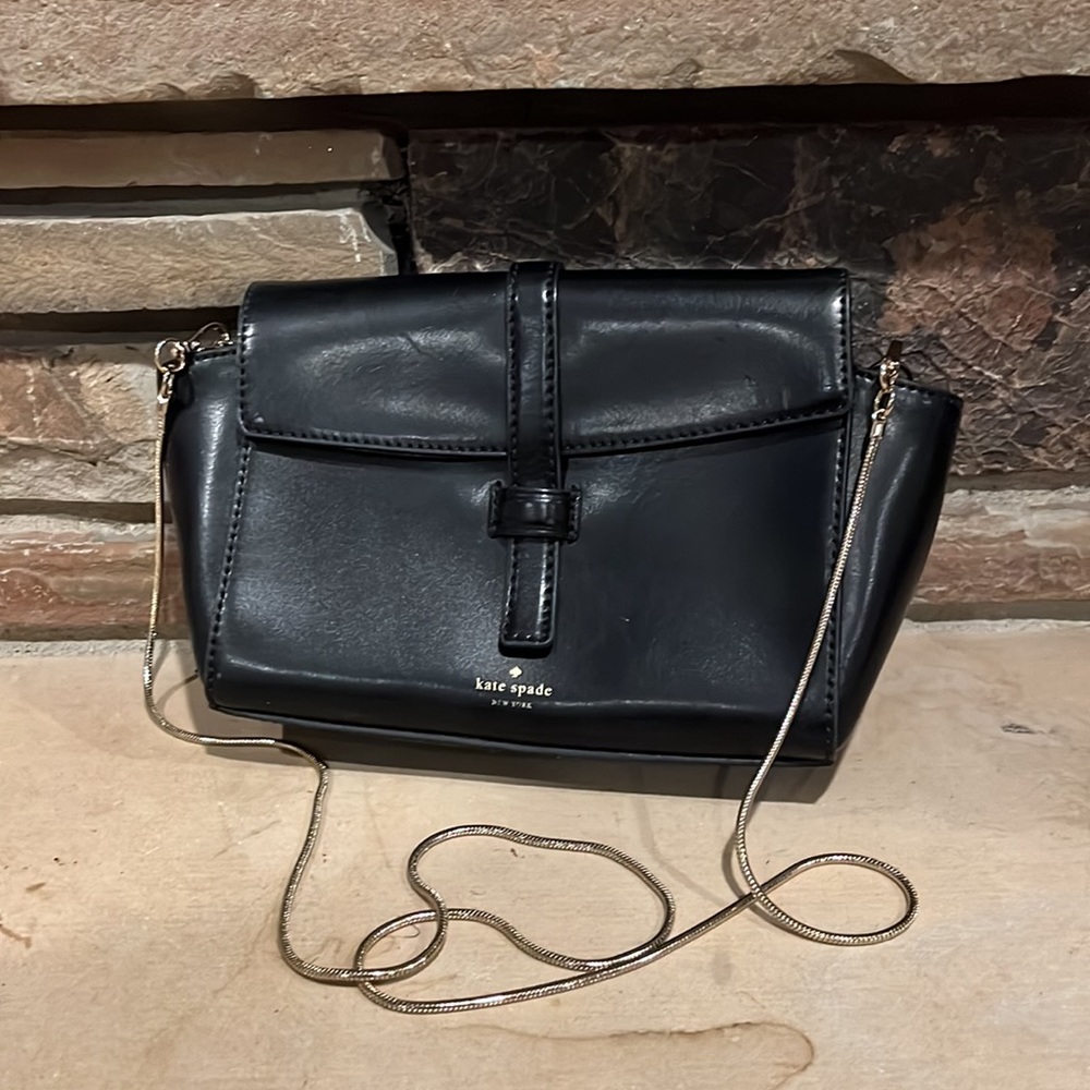 Kate Spade Riverside Street Emmie Black Crossbody Bag